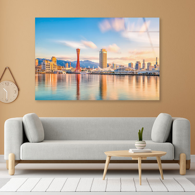 Skyline of Kobe City in Japan Acrylic Glass Print Tempered Glass Wall Art 100% Made in Australia Ready to Hang