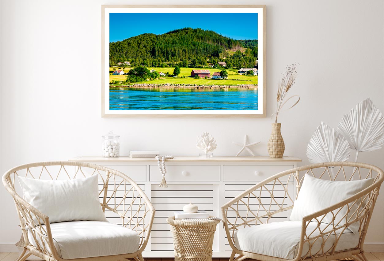 Beautiful Scenery at the Ferry Crossing Home Decor Premium Quality Poster Print Choose Your Sizes