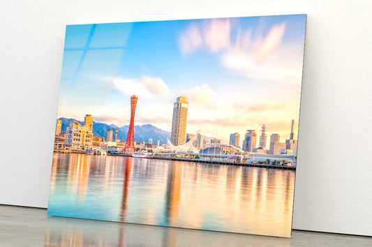 Skyline of Kobe City in Japan Acrylic Glass Print Tempered Glass Wall Art 100% Made in Australia Ready to Hang