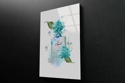 Ocean Blue Perfume 3D Design Acrylic Glass Print Tempered Glass Wall Art 100% Made in Australia Ready to Hang