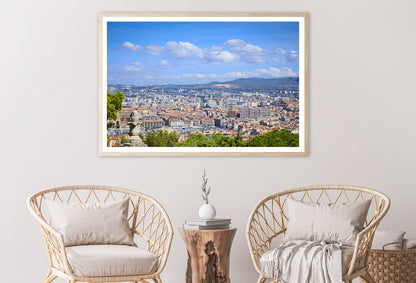 City Of Marseille with Blue Sky Home Decor Premium Quality Poster Print Choose Your Sizes