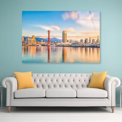 Skyline of Kobe City in Japan Acrylic Glass Print Tempered Glass Wall Art 100% Made in Australia Ready to Hang