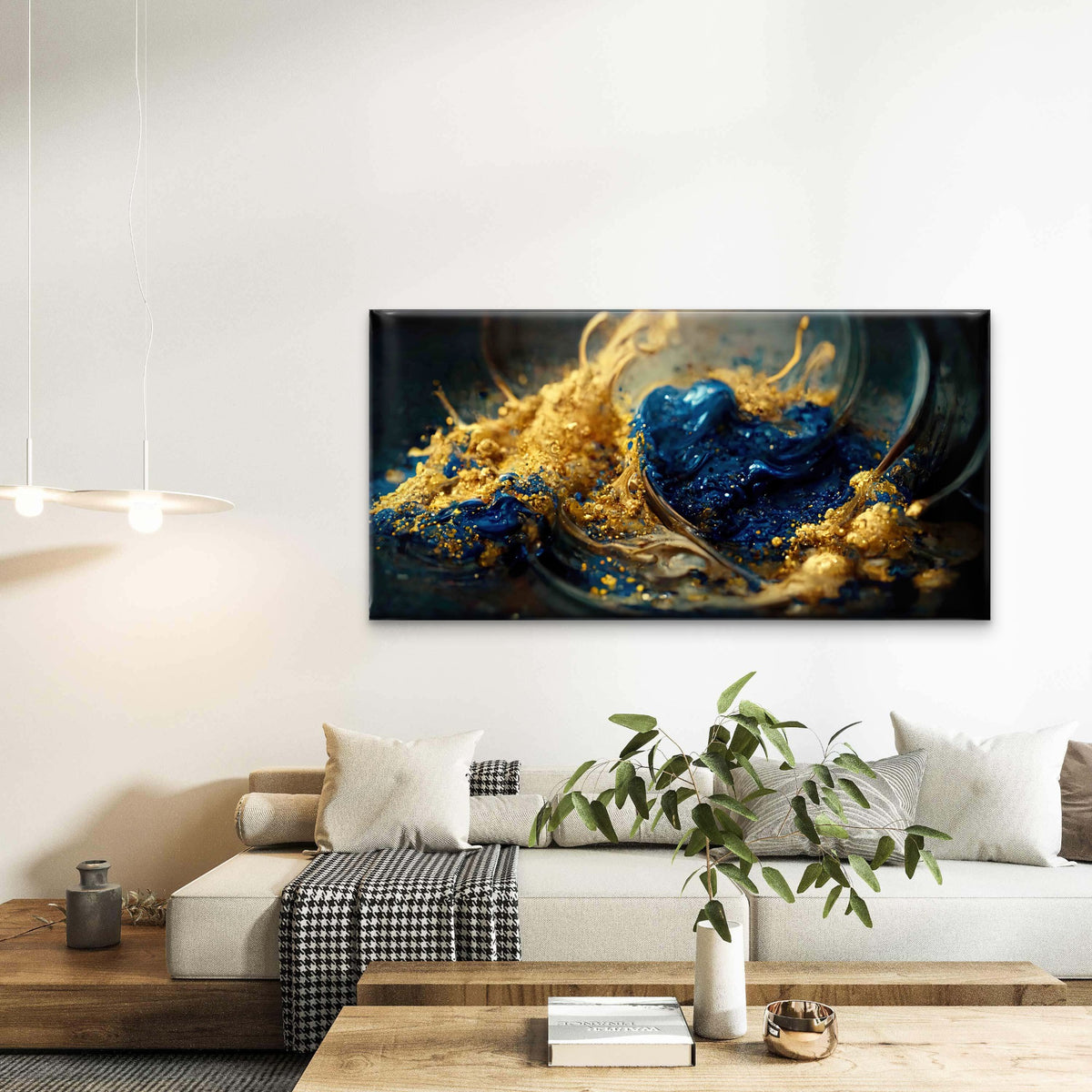 Modern Abstract Background Wall Art Canvas Office Home Room Framed 120x60cm