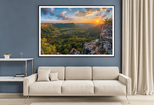 Trees and Hills, Sky View Home Decor Premium Quality Poster Print Choose Your Sizes