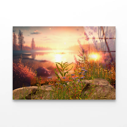 Sky at Sun Light Acrylic Glass Print Tempered Glass Wall Art 100% Made in Australia Ready to Hang