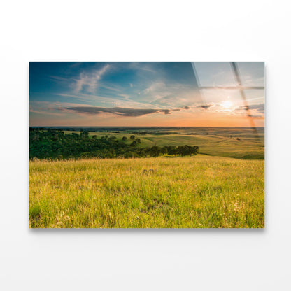 El Dorado Hills with Sunrise Acrylic Glass Print Tempered Glass Wall Art 100% Made in Australia Ready to Hang