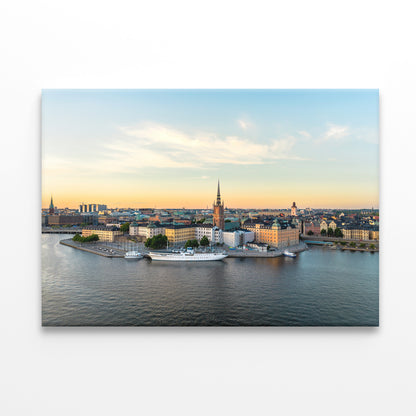 Gamla Stan in Stockholm at Sunset Wall Art Decor 100% Australian Made