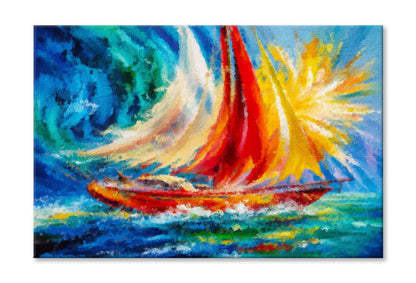 Painting With Bright Artistic Splashes Wall Art Limited Edition High Quality Print