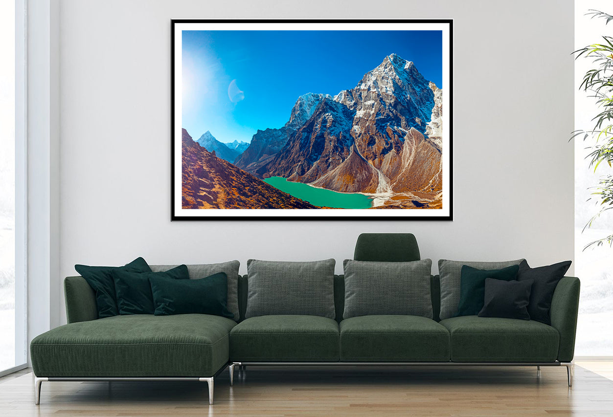 Amazing Mountains on the Way in Nepal Home Decor Premium Quality Poster Print Choose Your Sizes