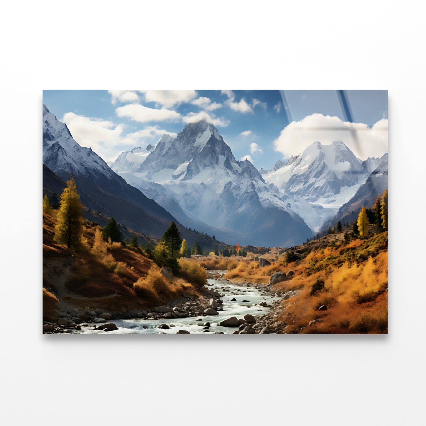 Lake in the Swiss Mountains View Acrylic Glass Print Tempered Glass Wall Art 100% Made in Australia Ready to Hang