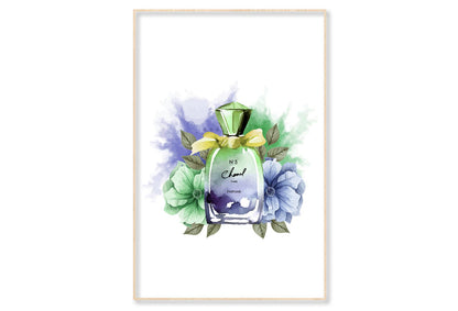 Light Green Perfume Wall Art Limited Edition High Quality Print Canvas Box Framed Natural