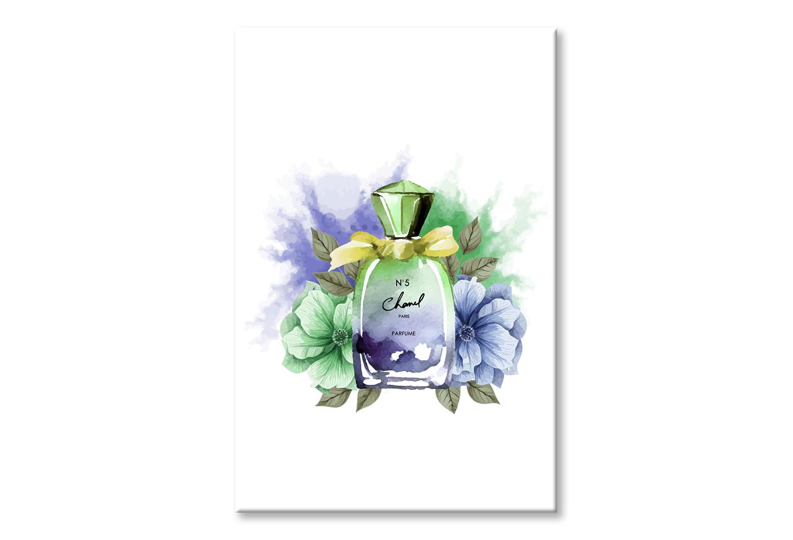 Light Green Perfume Wall Art Limited Edition High Quality Print Stretched Canvas None