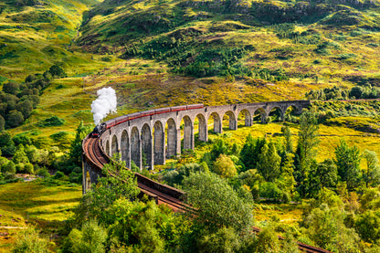 Glenfinnan Railway Viaduct in Scotland  Wall Art Decor 100% Australian Made