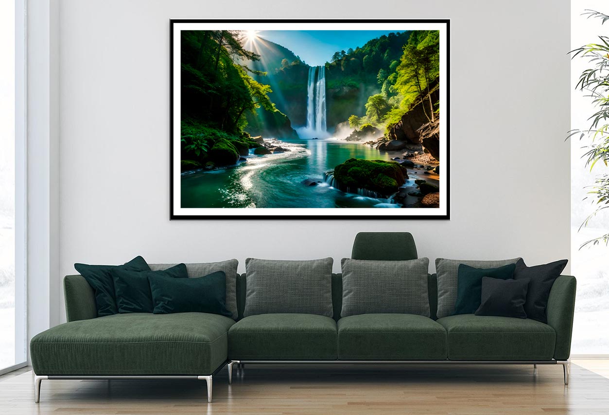 Waterfall In Plitvice National Park Home Decor Premium Quality Poster Print Choose Your Sizes