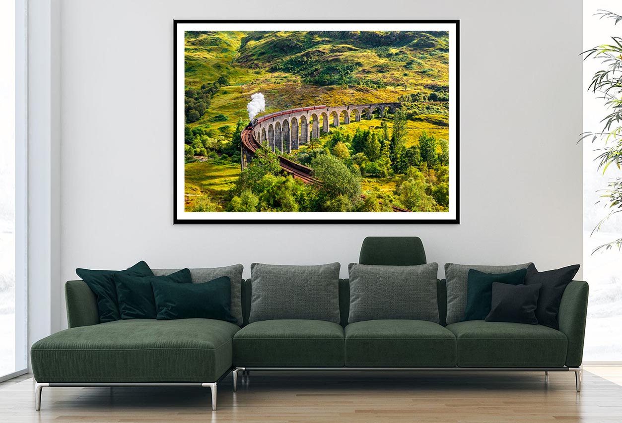 Glenfinnan Railway Viaduct in Scotland Home Decor Premium Quality Poster Print Choose Your Sizes