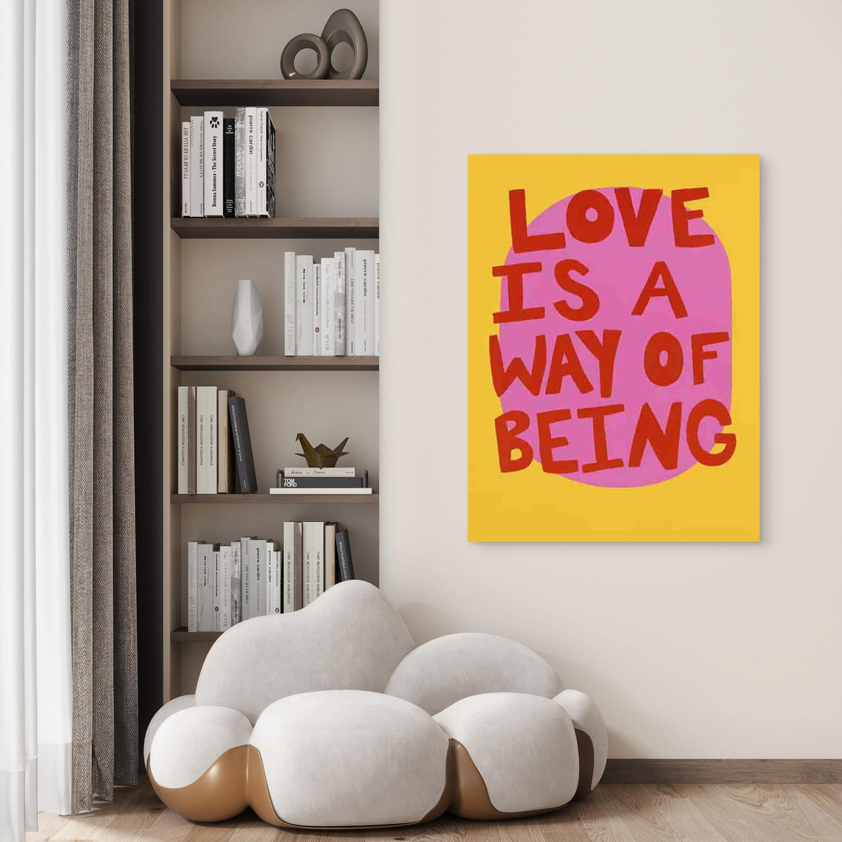Love Way Being Art 40x60cm Metal Print Ready to Hang
