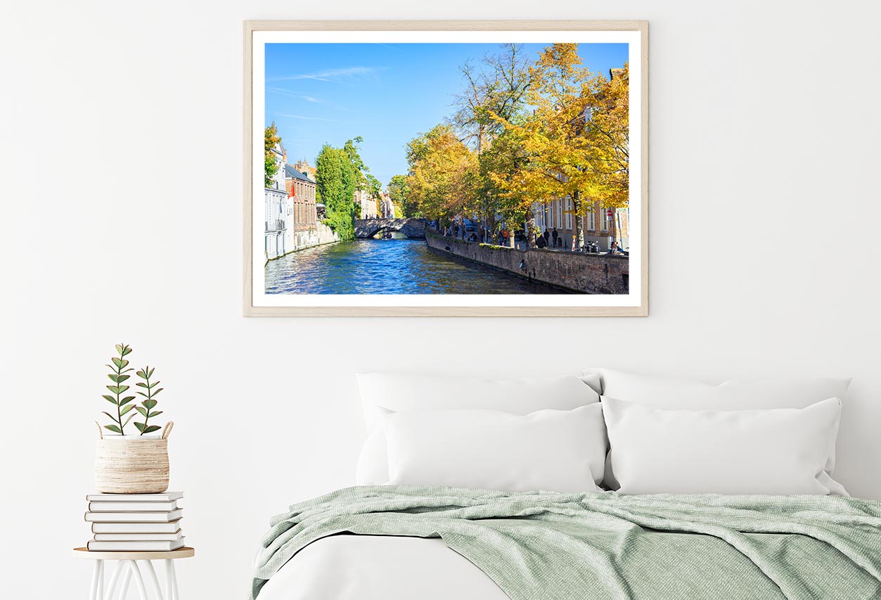 Water Of Canal In Town Of Bruges Home Decor Premium Quality Poster Print Choose Your Sizes