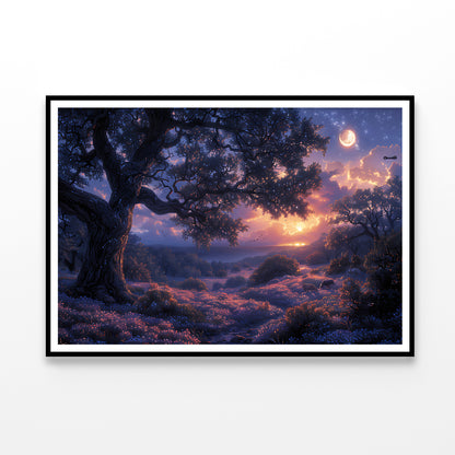 Sunset over the Mountains Home Decor Premium Quality Poster Print Choose Your Sizes