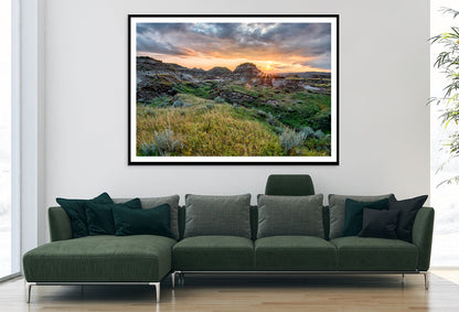 Dinosaur Provincial Park in the Alberta Badlands Home Decor Premium Quality Poster Print Choose Your Sizes