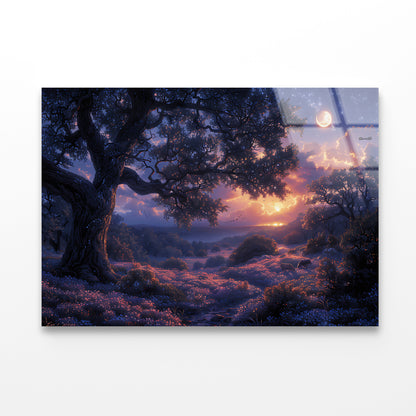 Sunset over the Mountains Acrylic Glass Print Tempered Glass Wall Art 100% Made in Australia Ready to Hang