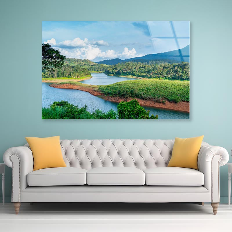 Banasura Sagar Dam Wayanad Kerala India Acrylic Glass Print Tempered Glass Wall Art 100% Made in Australia Ready to Hang