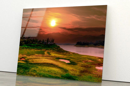 Magnificent Reservoir in Dry Season Acrylic Glass Print Tempered Glass Wall Art 100% Made in Australia Ready to Hang