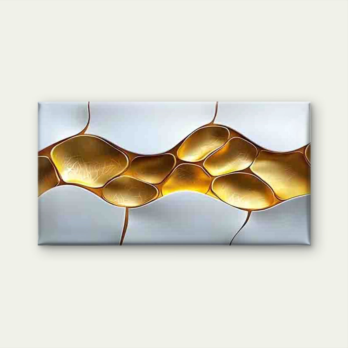 Abstract Irregular Block Wall Art Canvas Office Home Room Framed 120x60cm