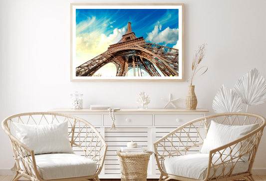 Paris. Beautiful View of Eiffel Tower with Sky Sunset ColorsHome Decor Premium Quality Poster Print Choose Your Sizes