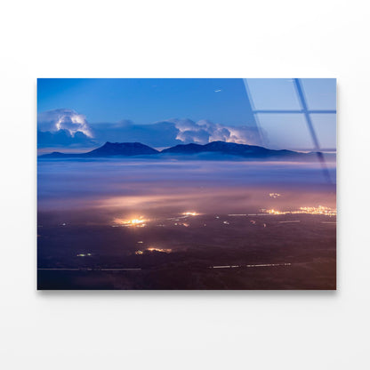 Sunrise with Fog from Bellmunt Catalunya Acrylic Glass Print Tempered Glass Wall Art 100% Made in Australia Ready to Hang