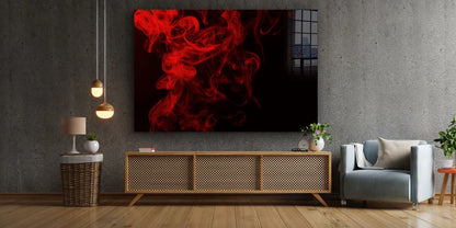 Red Cloud Abstract UV Direct Aluminum Print Australian Made Quality