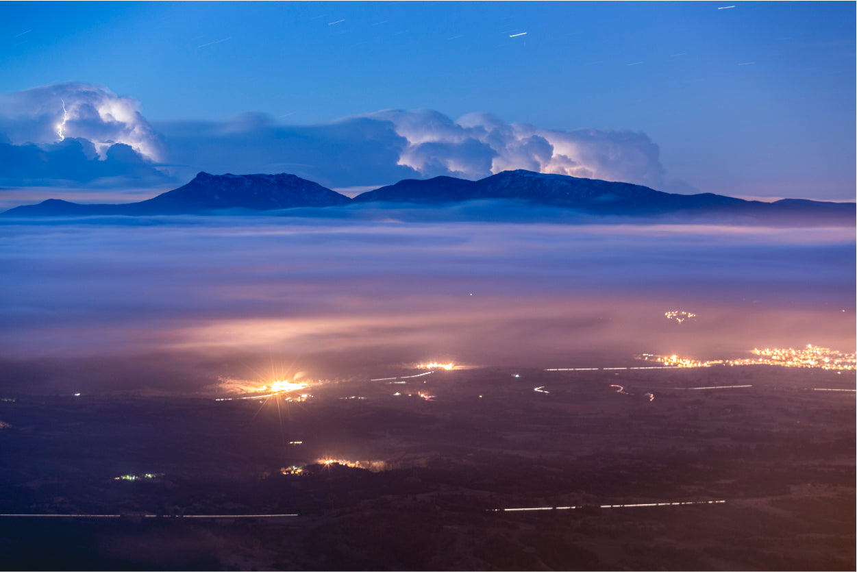 Sunrise with Fog from Bellmunt Catalunya Home Decor Premium Quality Poster Print Choose Your Sizes