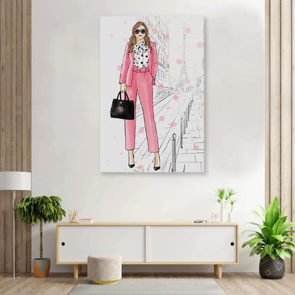 Stylish Boss Lady 3D Design Acrylic Glass Print Tempered Glass Wall Art 100% Made in Australia Ready to Hang