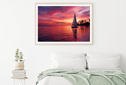 Sailboat on the Water & Sunrise Home Decor Premium Quality Poster Print Choose Your Sizes