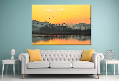 Winter Morning at Junam Reservoir, Korea  Wall Art Decor 100% Australian Made