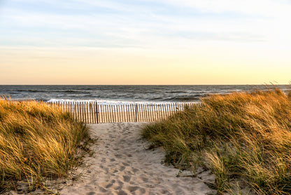 Shore of Hampton Beach New York Home Decor Premium Quality Poster Print Choose Your Sizes