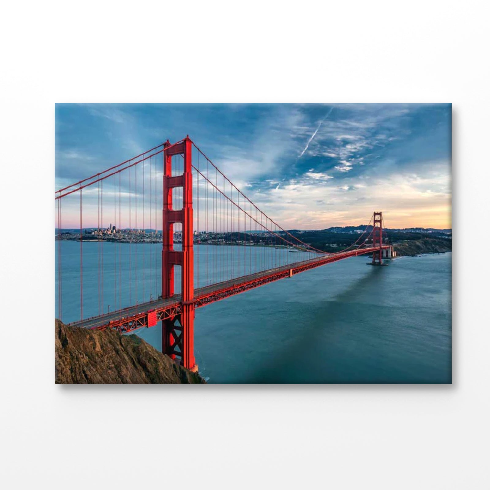 Bella Home Golden Gate Bridge in USA Aerial Print Canvas Ready to hang