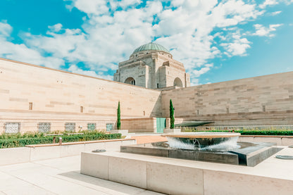 Water Fountain in Courtyard Australian War Memorial Wall Art Decor 100% Australian Made