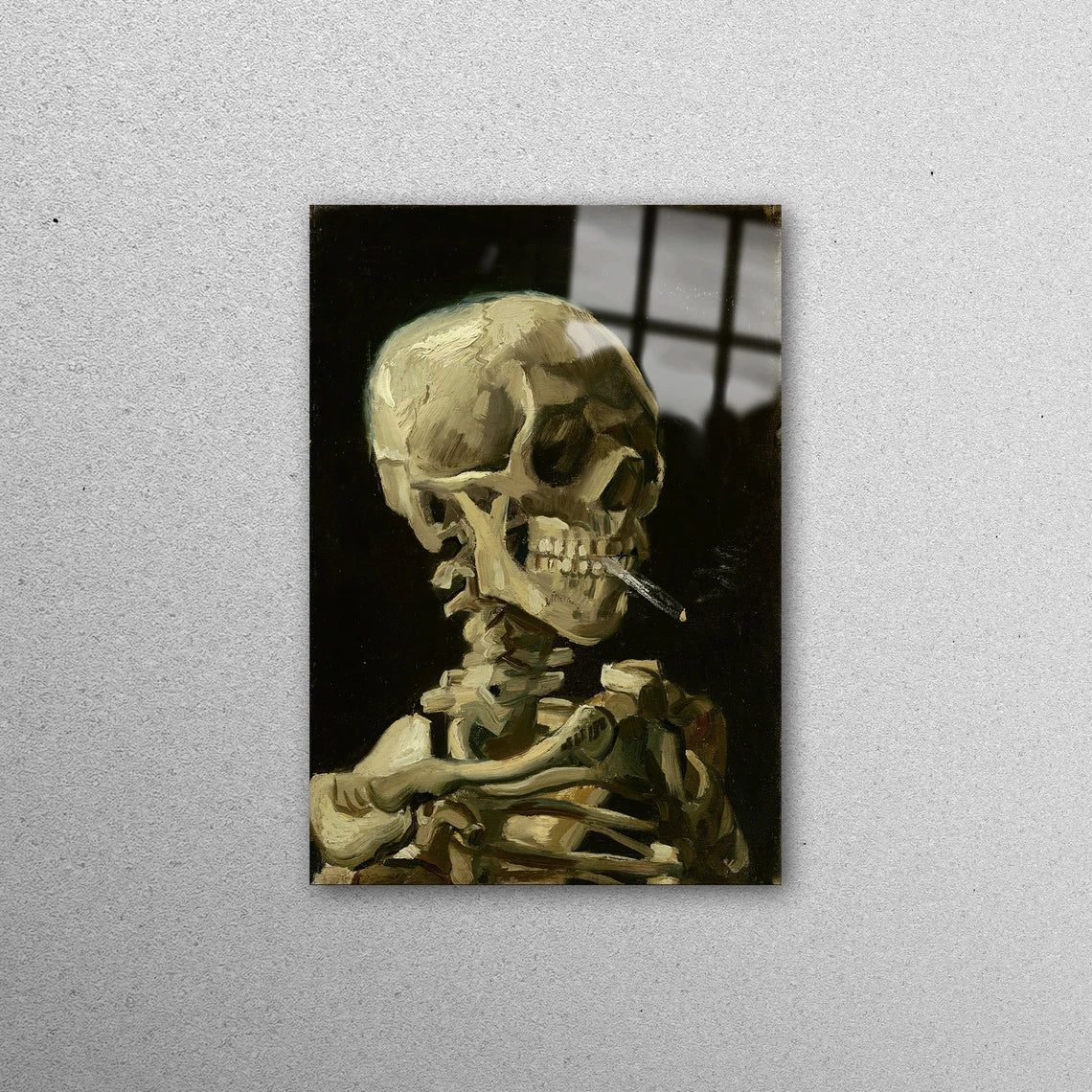 Skull Skeleton Wall Art Acrylic Glass Print Tempered Glass Wall Art 100% Made in Australia Ready to Hang