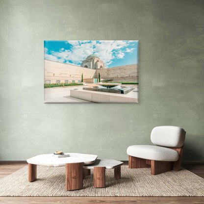 Water Fountain in Courtyard Australian War Memorial Wall Art Decor 100% Australian Made