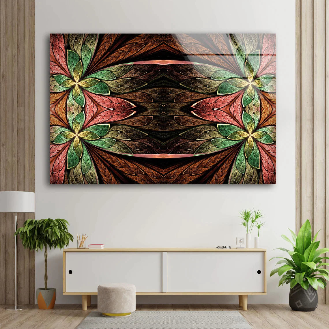 3D Floral Abstract Art UV Direct Aluminum Print Australian Made Quality