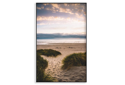 Sandy Trail Leads to The Beach Under Sunset on The Oregon Coas Home Decor Premium Quality Poster Print Choose Your Sizes