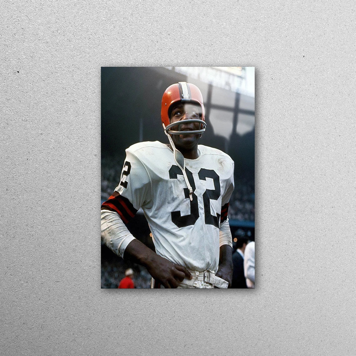 Jim Brown Football Player Acrylic Glass Print Tempered Glass Wall Art 100% Made in Australia Ready to Hang