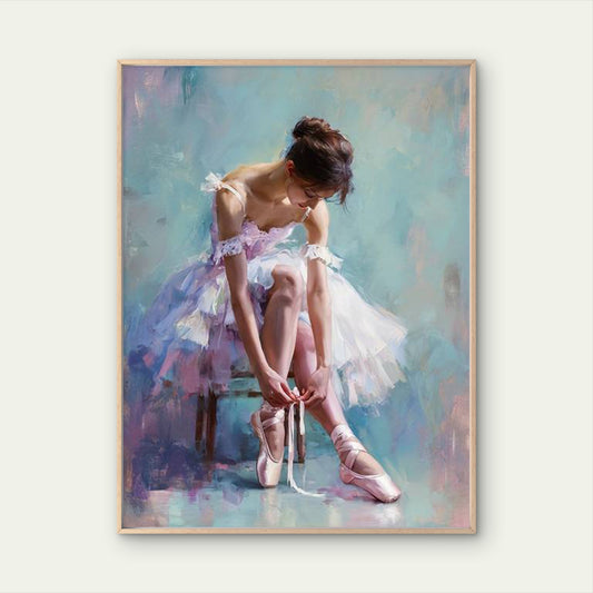 Ballerina with Soft Pink Shoes Fashion Home Decor Premium Quality Poster Print Choose Your Sizes