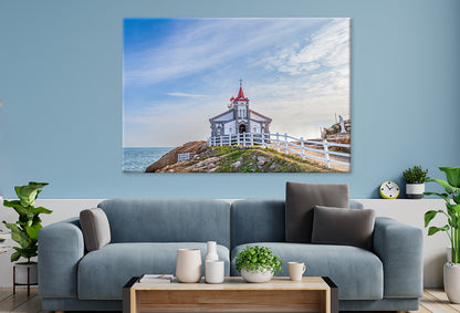 Sea View of Gijang Cathedral, Busan Wall Art Decor 100% Australian Made