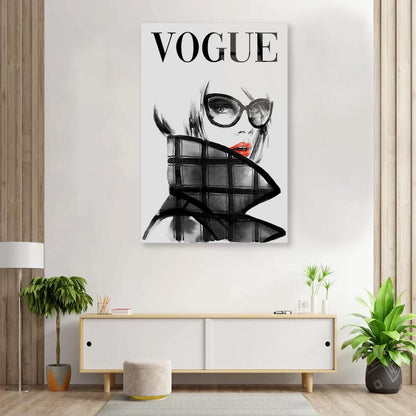 B&W Female Watercolor Painting 3D Design Acrylic Glass Print Tempered Glass Wall Art 100% Made in Australia Ready to Hang