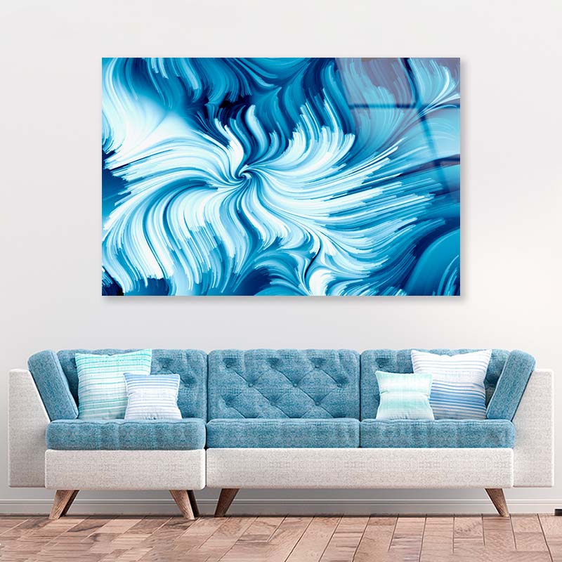 Advance of Paint Flow Acrylic Glass Print Tempered Glass Wall Art 100% Made in Australia Ready to Hang