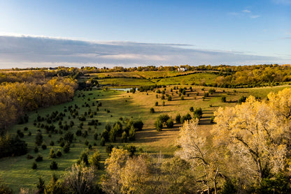 View of Sunrise over a Rural Countryside Home Decor Premium Quality Poster Print Choose Your Sizes