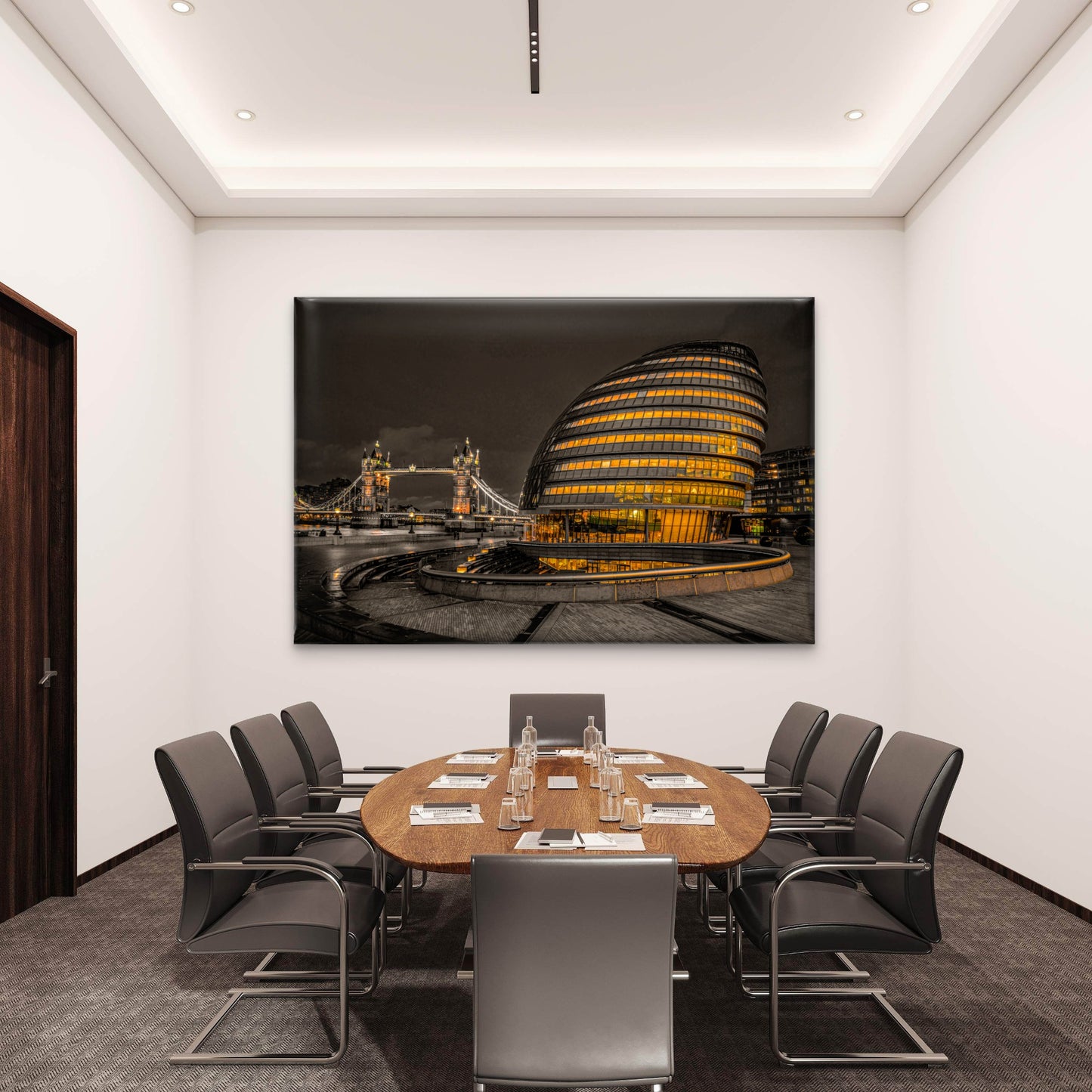 City Hall and Tower Bridge London Wall Art Decor 100% Australian Made