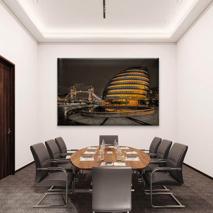 City Hall and Tower Bridge London Wall Art Decor 100% Australian Made