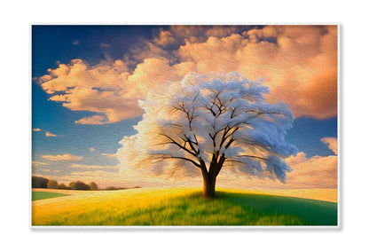 Abstract Tree  & Sky Oil Painting Wall Art Limited Edition High Quality Print